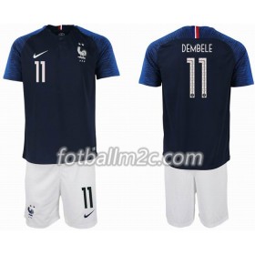 Fotball-VM 2018 Frankrike DEMBELE 11 2 star Barn Hjemmedrakt Kortermet